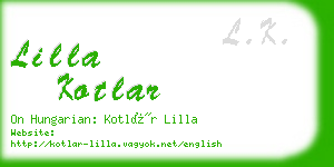 lilla kotlar business card